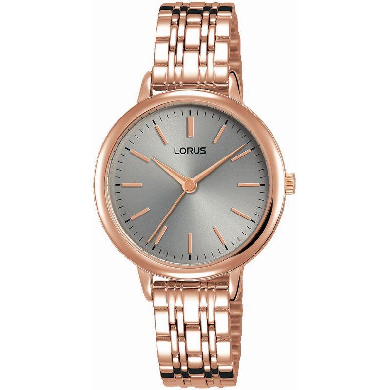 Lorus RG296PX9 Rose Gold Stainless Steel Strap Grey Dial Women's Watch - Watch Home™