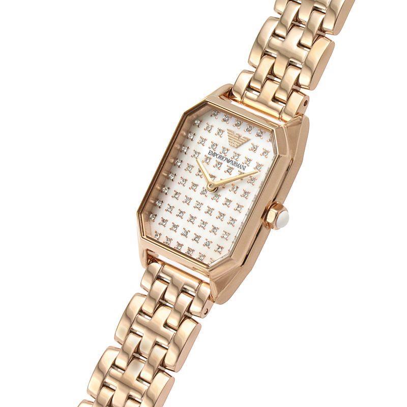 Emporio Armani AR11389 Two Hand Rose Gold Tone Women's Watch - Watch Home™