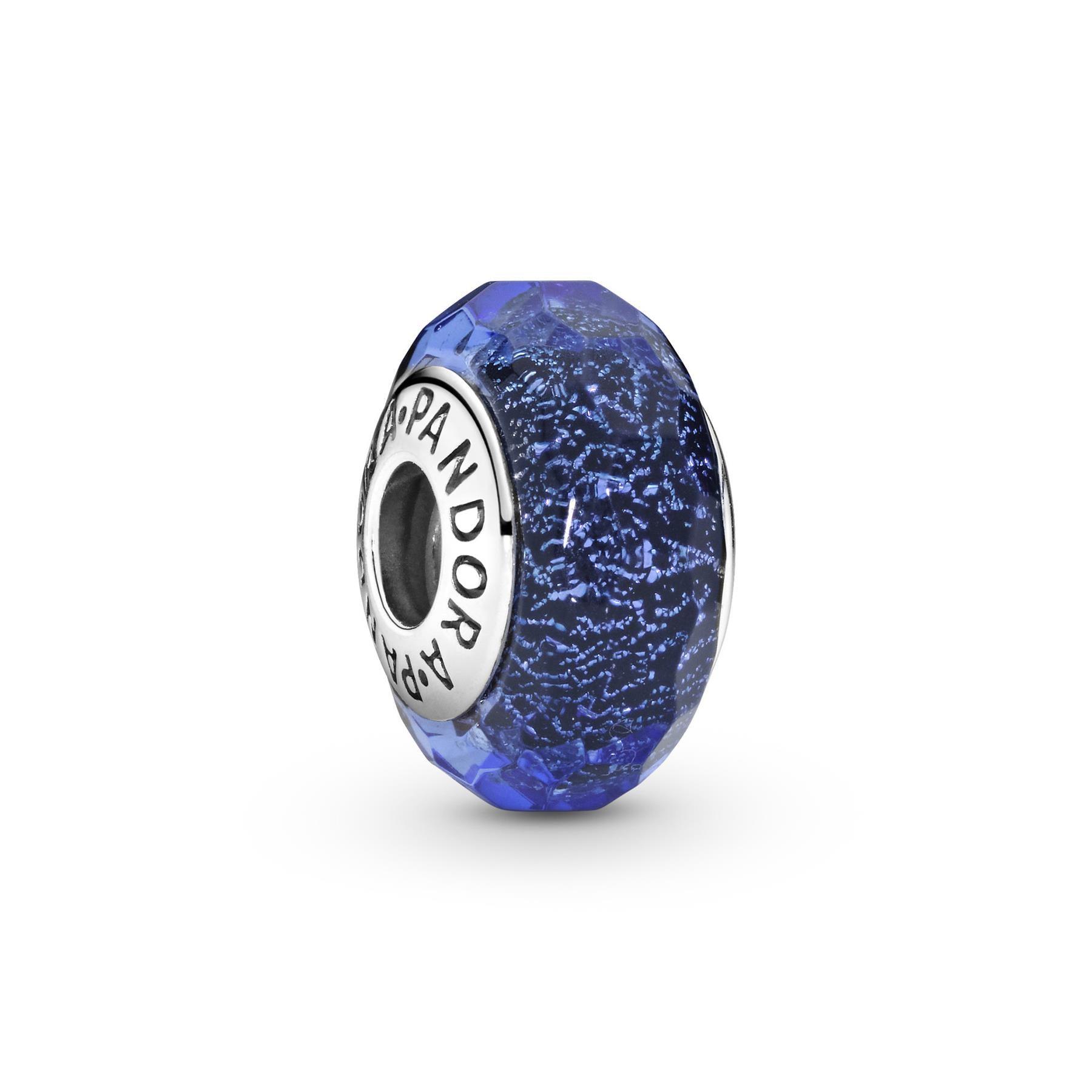 Pandora 791646 Sterling Silver Blue Iridescent Glass Murano Charm - Watch Home™