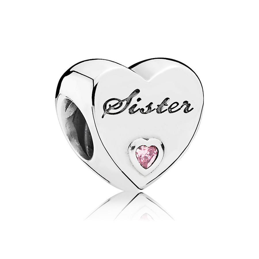 Pandora 791946PCZ Sister Heart Charm - Watch Home™