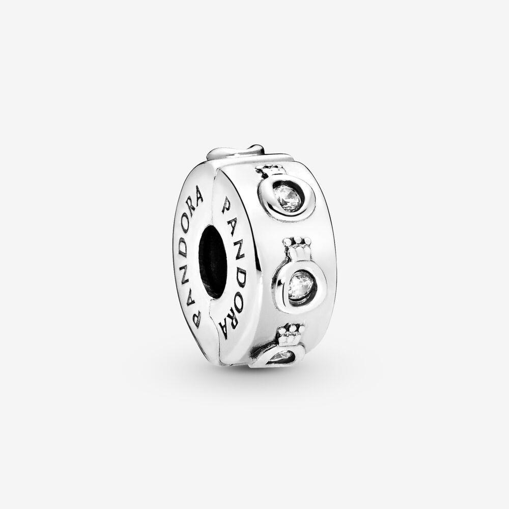 Pandora 798326CZ rown O Clip with Clear Zirconia Charm - Watch Home™