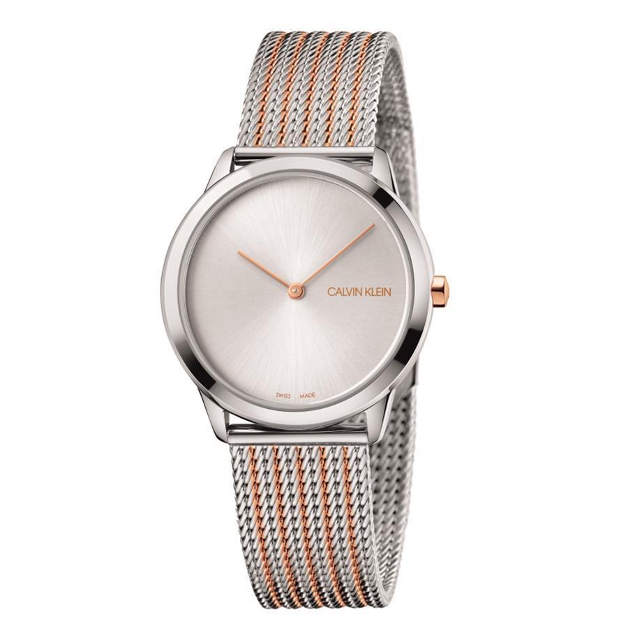 Calvin Klein K3M22B26 Minimal Quartz Silver Dial Unisex Watch - Watch Home™