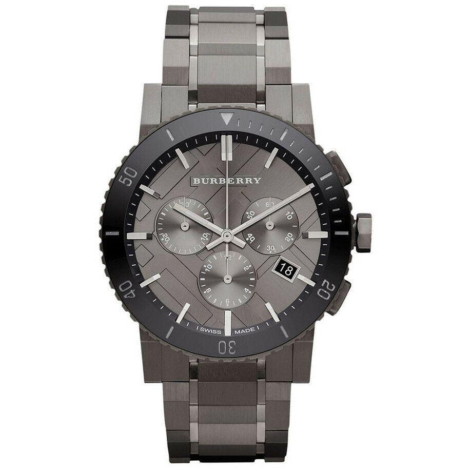 Burberry BU9381 Gunmetal Dial Grey Ion-Plated Stainless Steel Men's Watch - Watch Home™