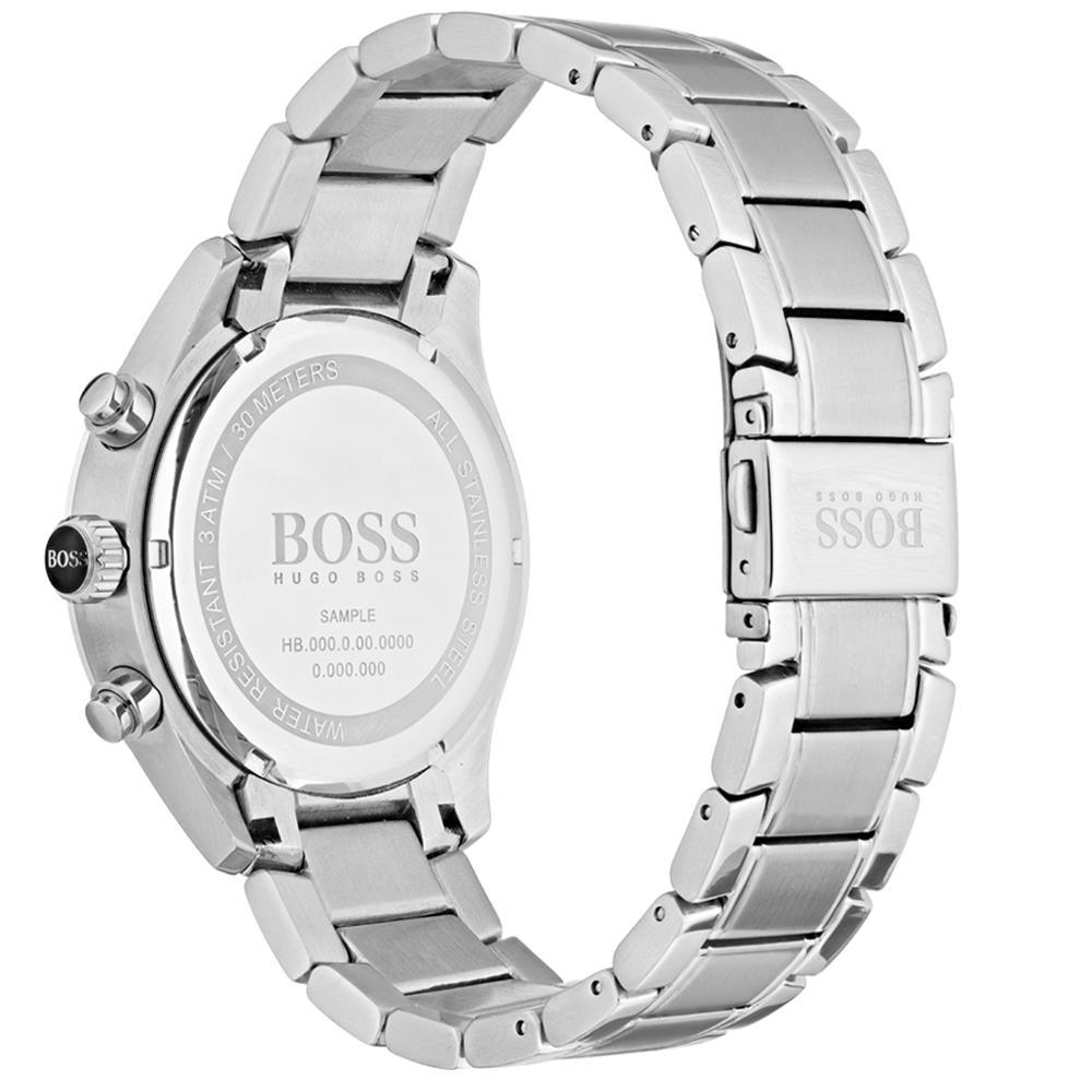 Hugo Boss 1513478 Grand Prix Blue Face Silver Men's Watch - Watch Home™