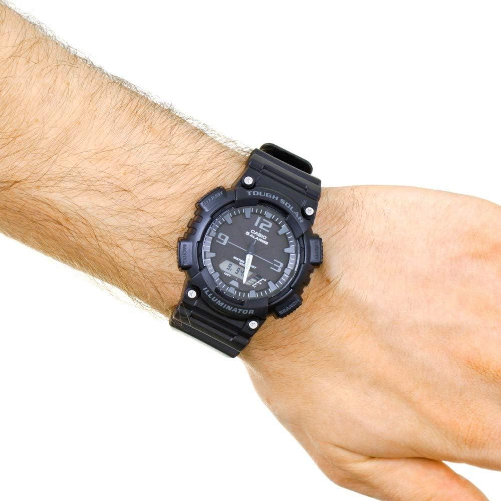 Casio AQ-S810W-1A2VDF Tough Solar Analog-Digital Black Resin Men's Watch