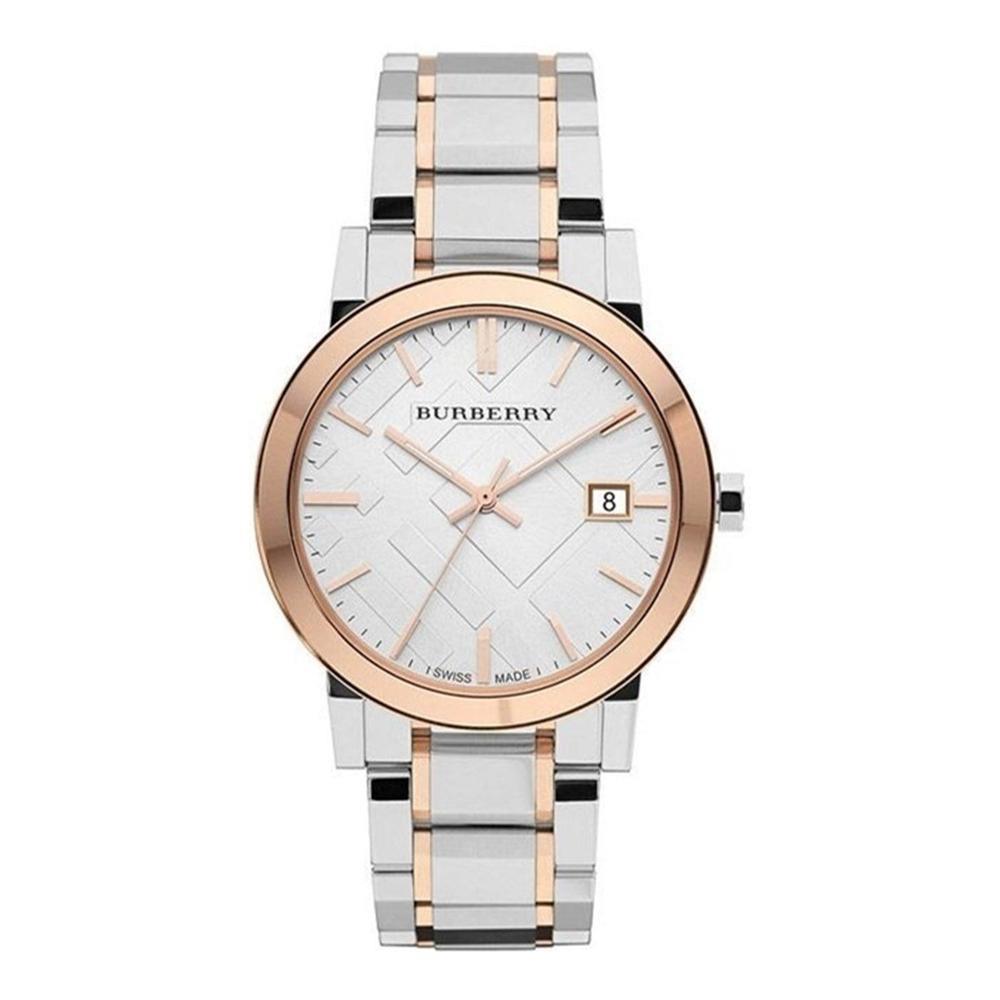 Burberry BU9006 Silver Dial Two-Tone Stainless Steel Unisex Watch - Watch Home™