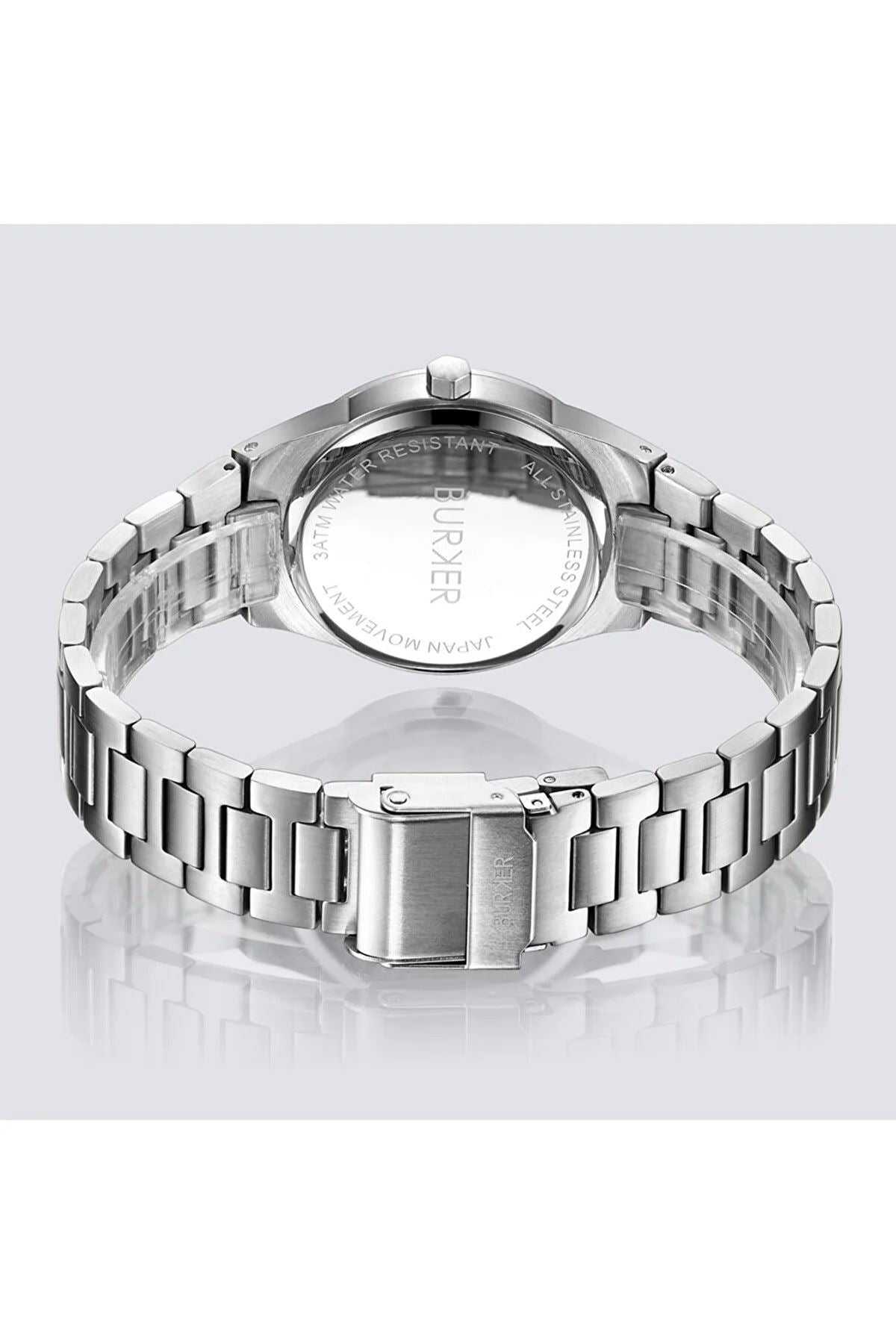 Burker  Adam & Eve Silver White Men&Women Watch