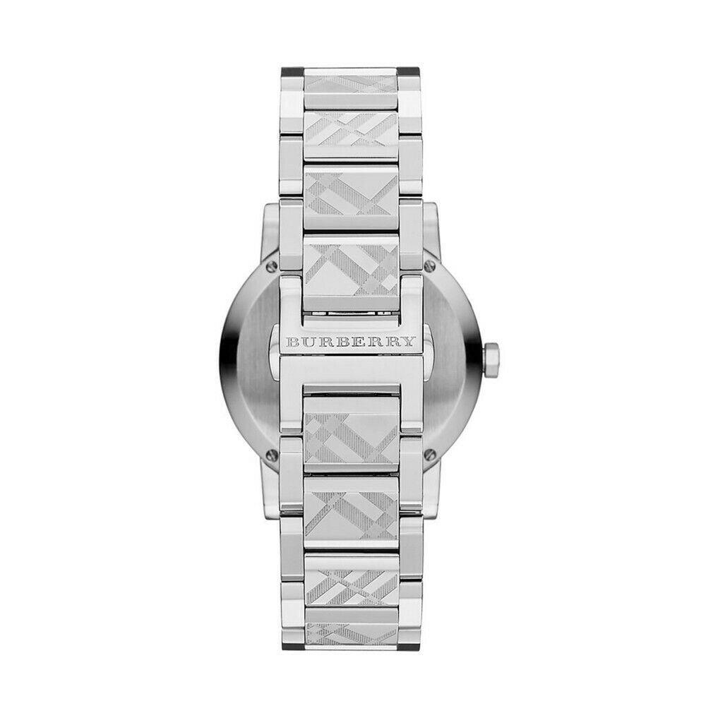 Burberry BU9144 Silver Check Stamped Dial Women's Watch - Watch Home™