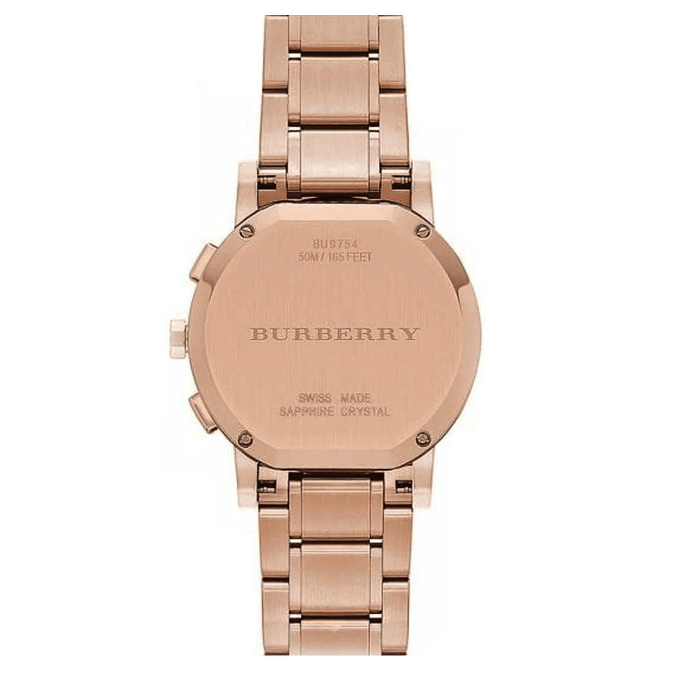 Burberry BU9754 The City Rose Gold-Tone Ladies Watch