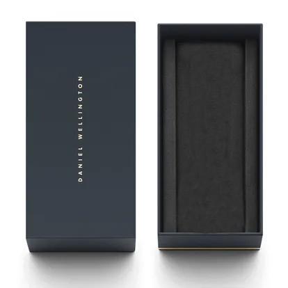 Daniel Wellington London 36mm 0551DW Rose Gold Tone Navy Burgundy Leather Band