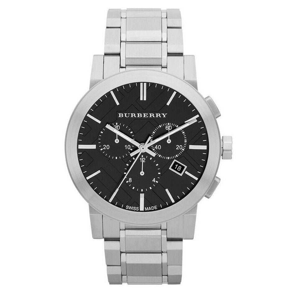 Burberry BU9351 Chronograph Black Dial Stainless Steel Men's Watch