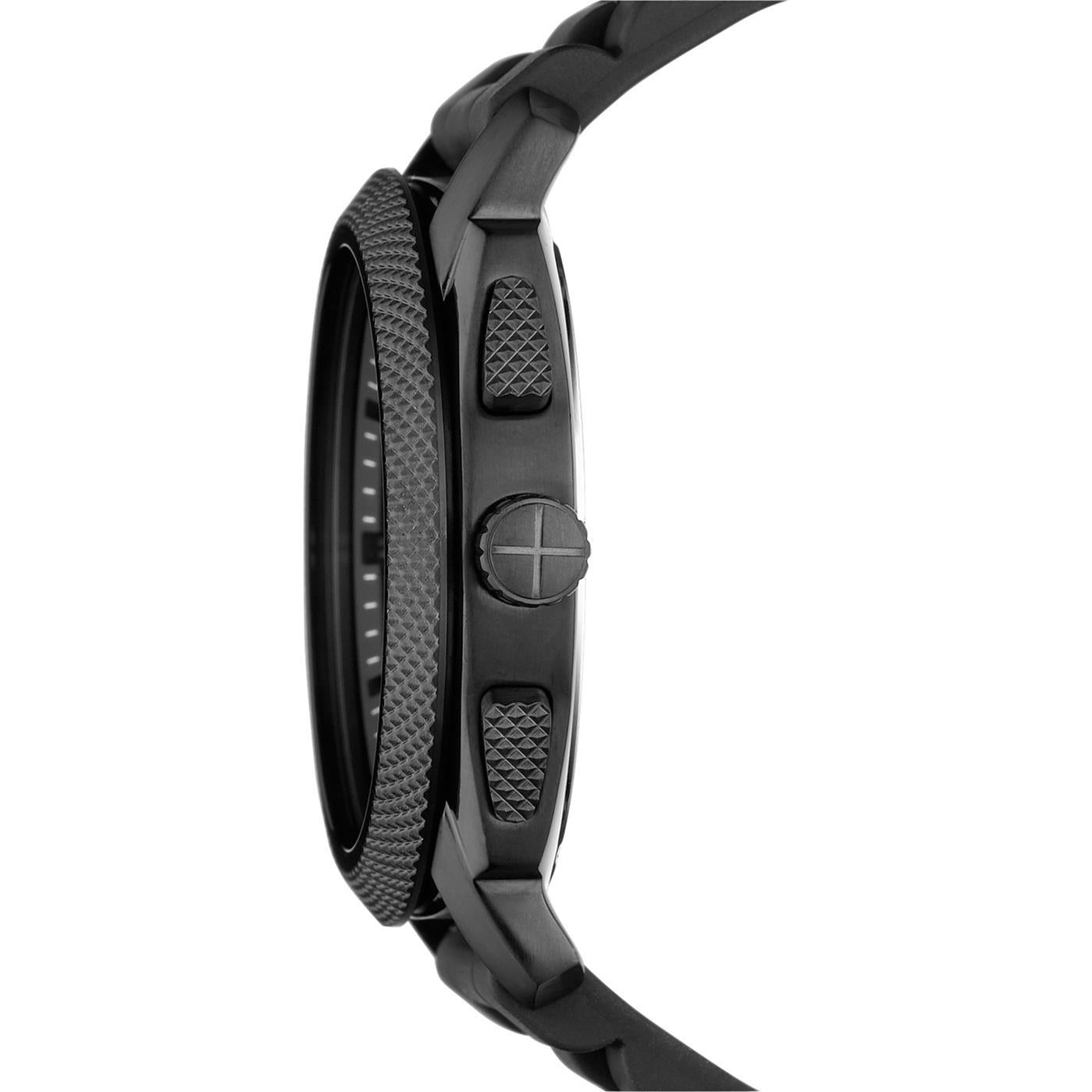 Fossil FS4487 Machine Chronograph Black Silicone Men's Watch