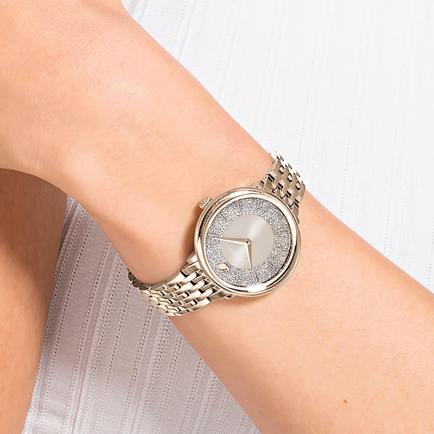 Swarovski 5547611 Crystalline Metal Bracelet Gold Tone Women's Watch