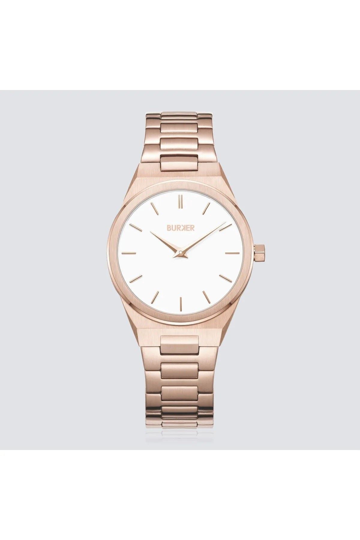 Burker  Emma Rose Gold White Women's Watch