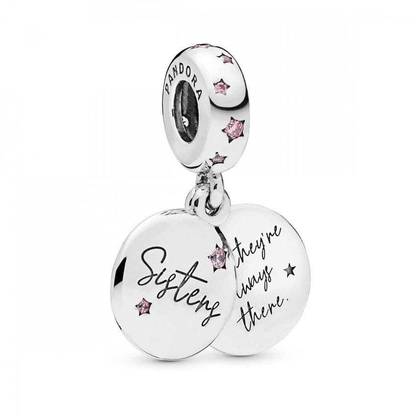 Pandora Moments 925 Sterling Silver Sisters Charm