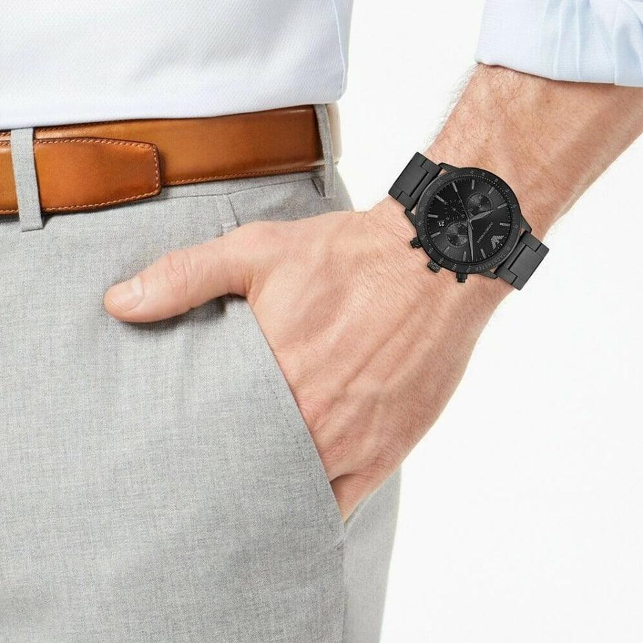 Emporio Armani AR11242 Analog Black Dial Men's Watch - Watch Home™