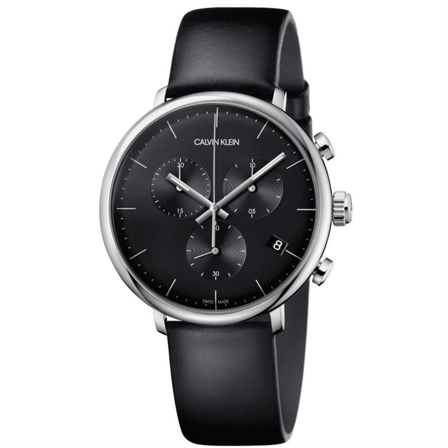 Calvin Klein K8M271C1 High Noon Chronograph Quartz Black Dial Men's Watch - Watch Home™
