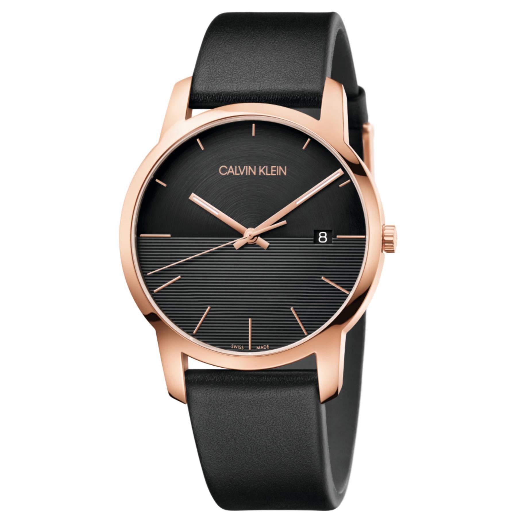 Calvin Klein K2G2G6CZ City Quartz Black Dial Men's Watch - Watch Home™