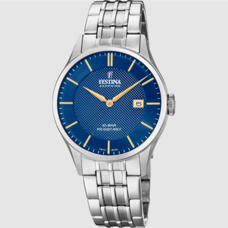 Festina F20005/3 Blue Swiss Made Men's Watch