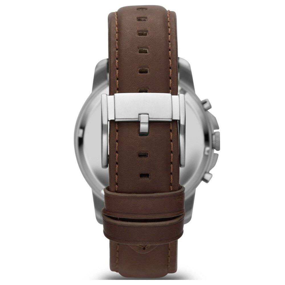 Fossil FS4813 Grant Chronograph Black Dial Brown Leather Men's Watch - Watch Home™