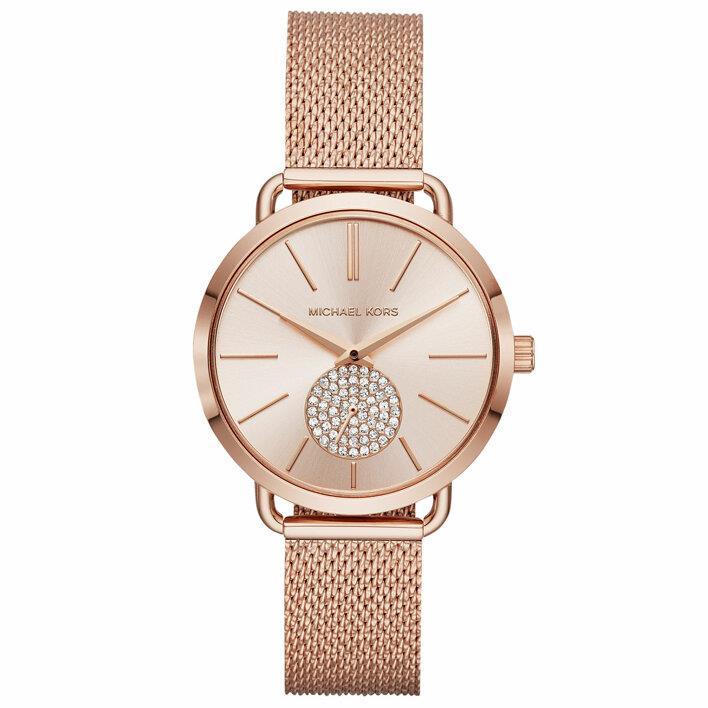 Michael Kors MK3845 Portia Rose Gol Steel Women's Watch - Watch Home™