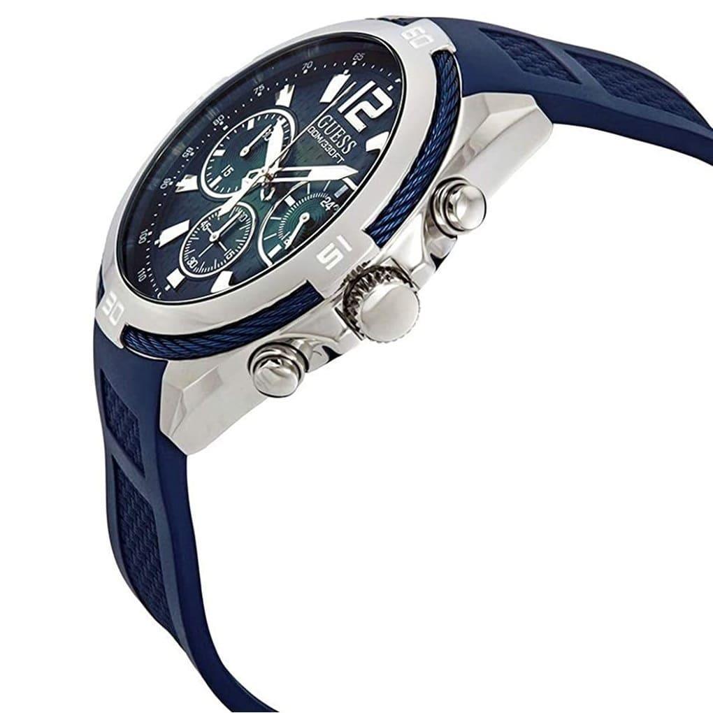 Guess W1168G1 Analogue Quartz With Rubber Strap Men's Watch - Watch Home™