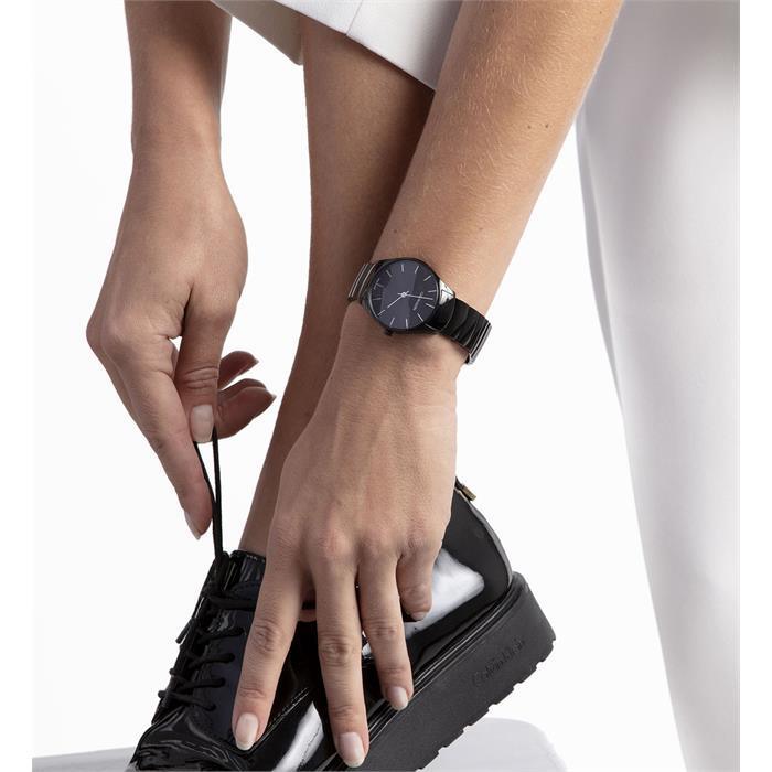 Calvin Klein K4D21441 Classic Too Quartz Black Dial Unisex Watch - Watch Home™