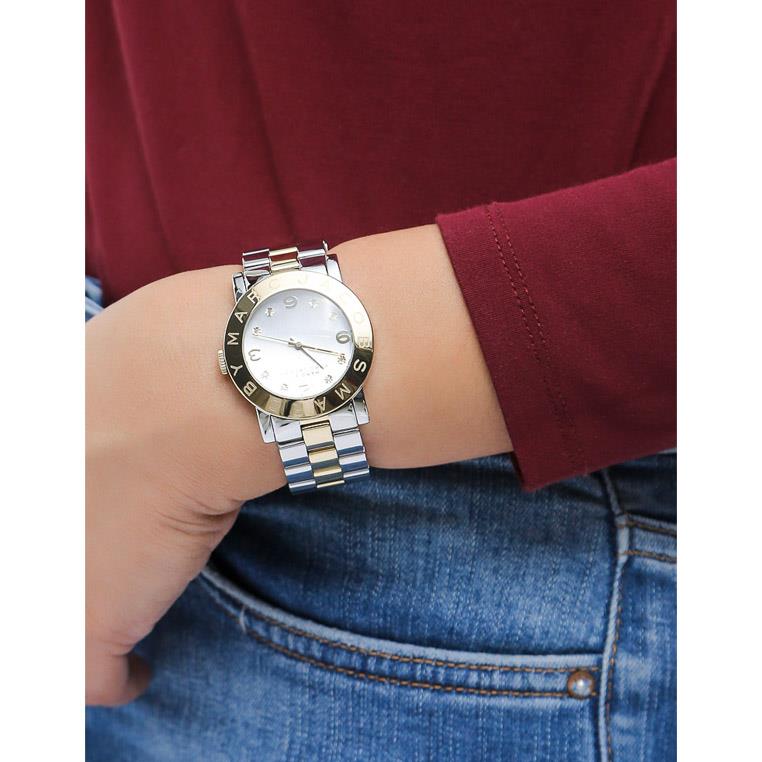Marc by Marc Jacobs Women's MBM3139 Two-Tone Stainless-Steel Quartz Watch with Silver Dial