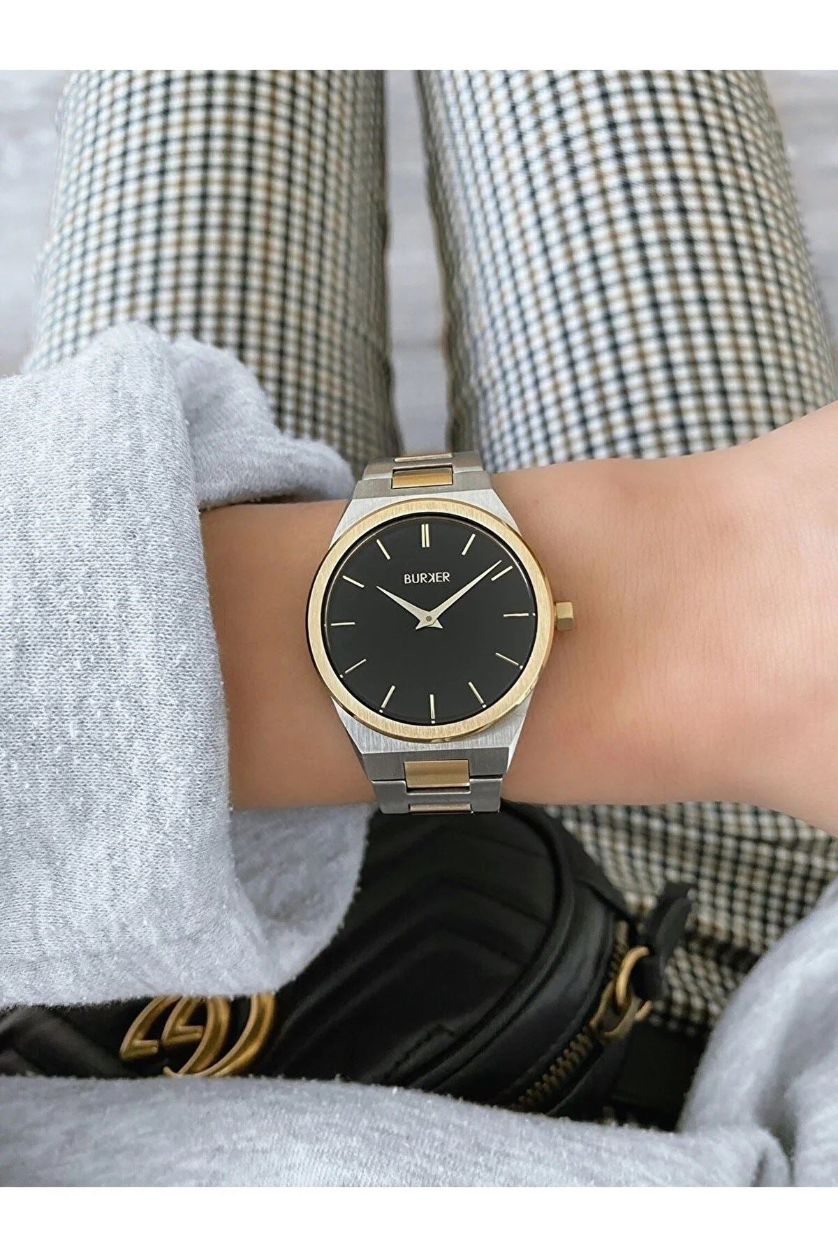 Burker  Emma Black Gold Silver Women's Watch