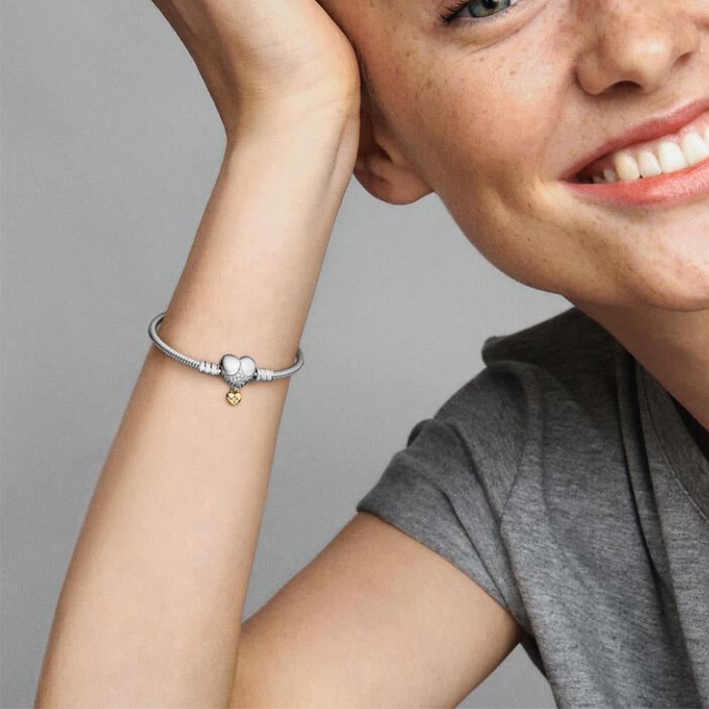 Pandora 569563C01-20 Moments Heart Snake Chain Bracelet - Watch Home™