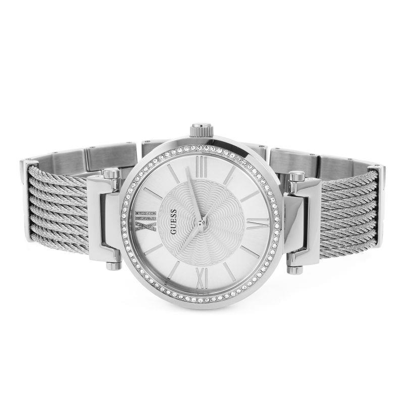 Guess W0638L1 Soho Crystal Silver Dial Women's Watch - Watch Home™