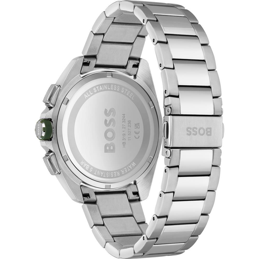 Hugo Boss 1513951 Volane Chronograph Silver Khaki Men's Watch - Watch Home™