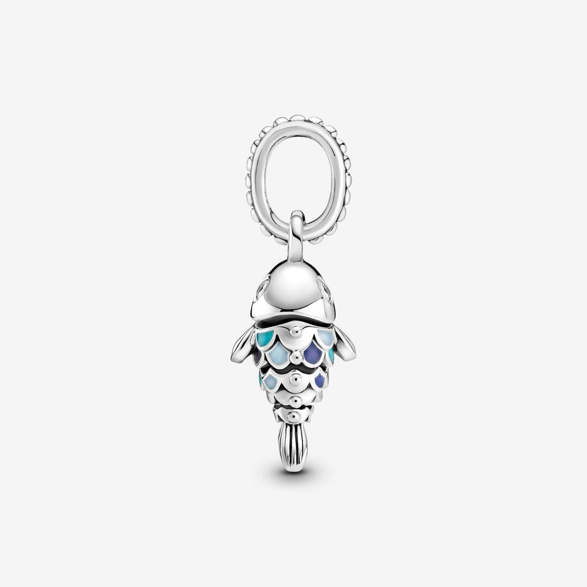 Pandora Blue Scaled Fish Dangle Charm