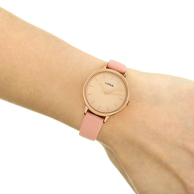 Lorus RG240NX9 Pink Leather Strap Women's Watch