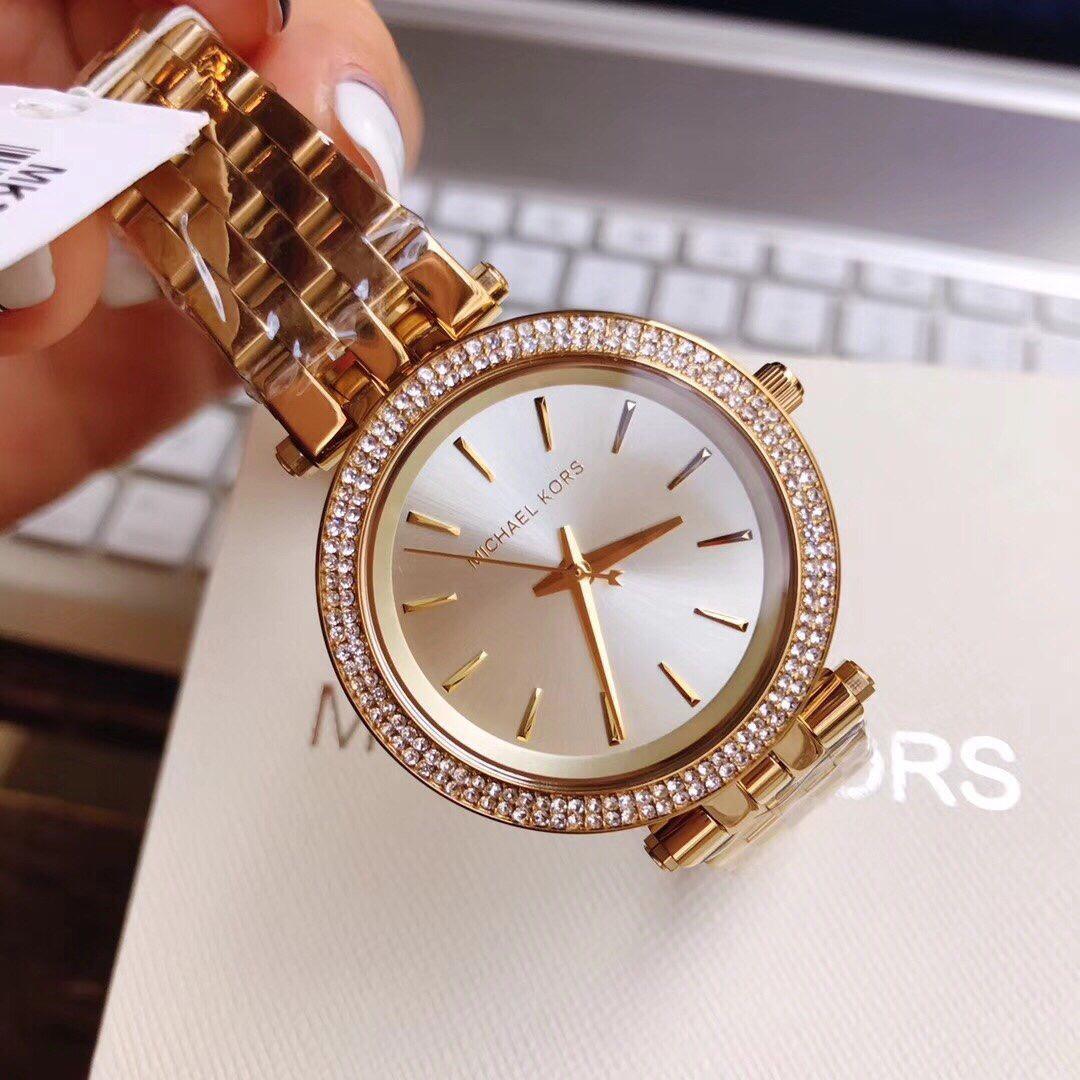 Michael Kors MK3430 Darci Crystal Gold Tone Stainless Steel Women's Watch - Watch Home™