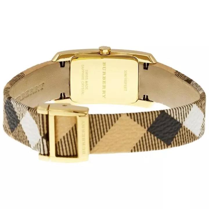 Burberry BU9509 Pioneer Gold Dial Gold Ion-plated Ladies Watch