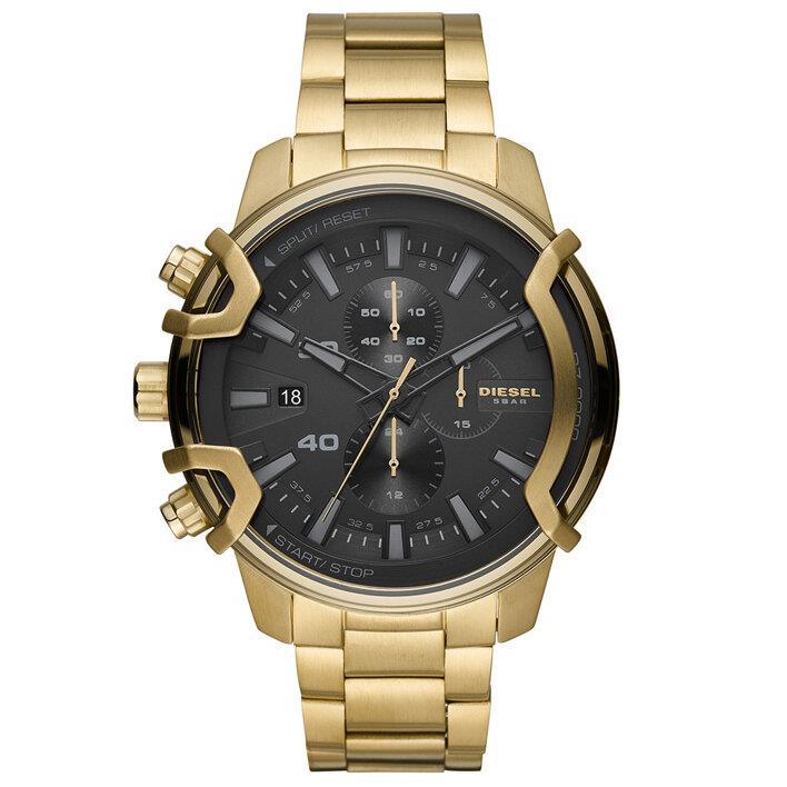Diesel DZ4522 Griffed Chronograph Gold Black Men's Watch - Watch Home™
