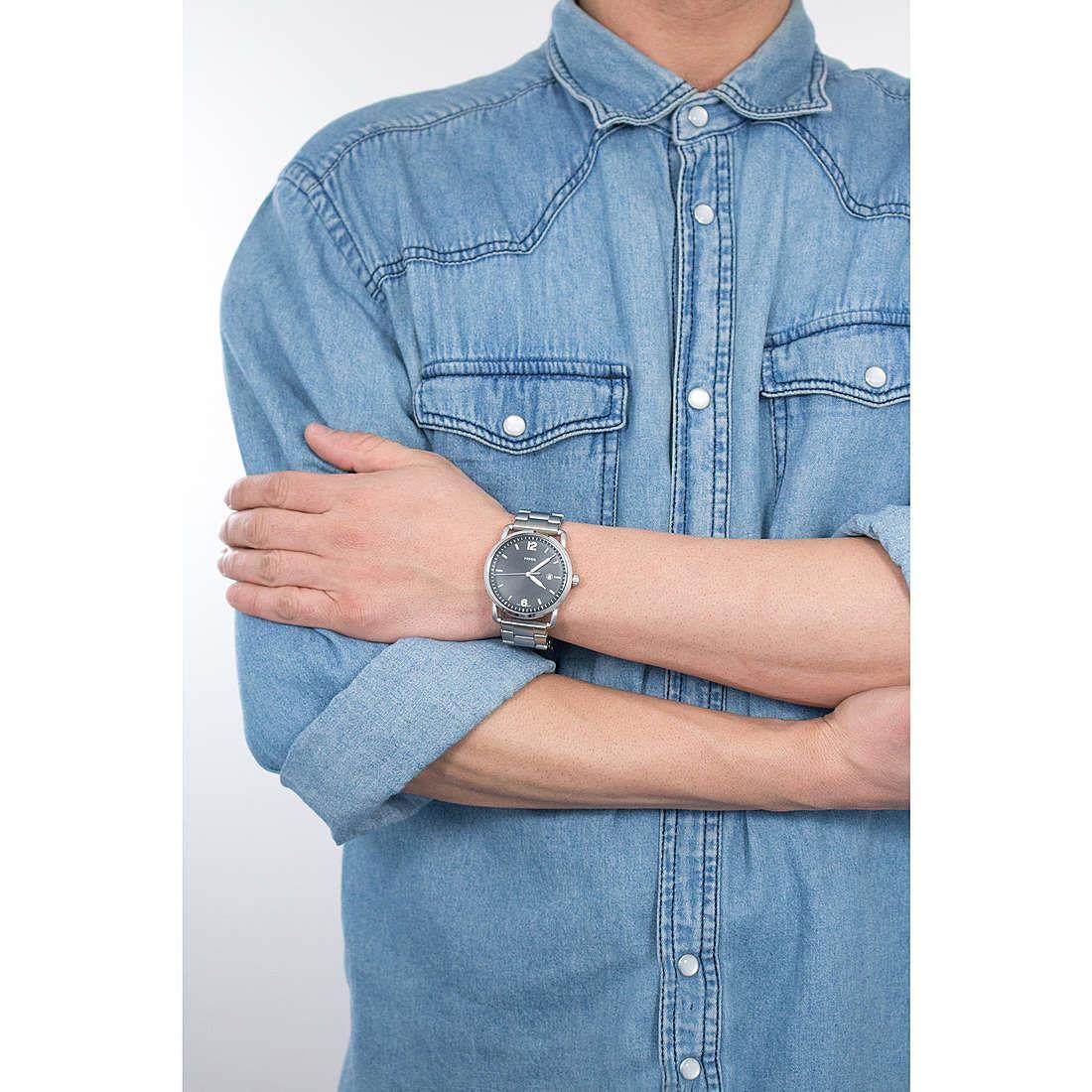 Fossil FS5391 The Commuter Three-Hand Date Stainless Steel Men's Watch - Watch Home™