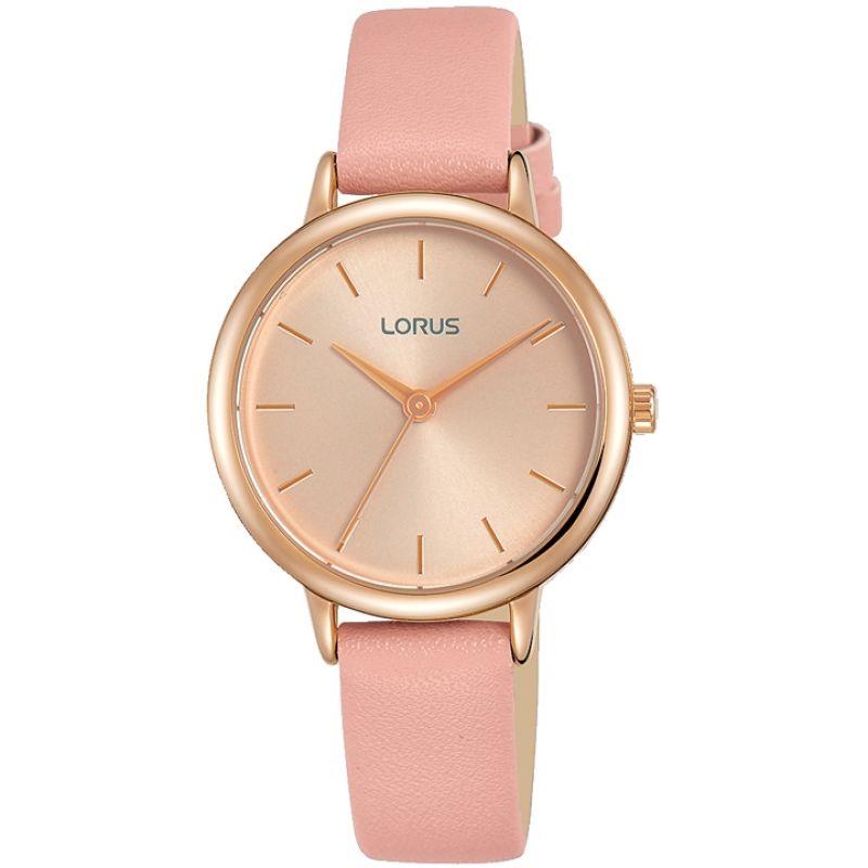Lorus RG240NX9 Pink Leather Strap Women's Watch