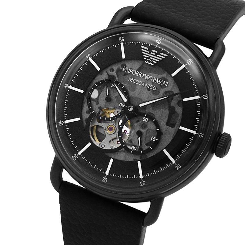 Emporio Armani AR60028 Multifunction Black Men's Leather Watch