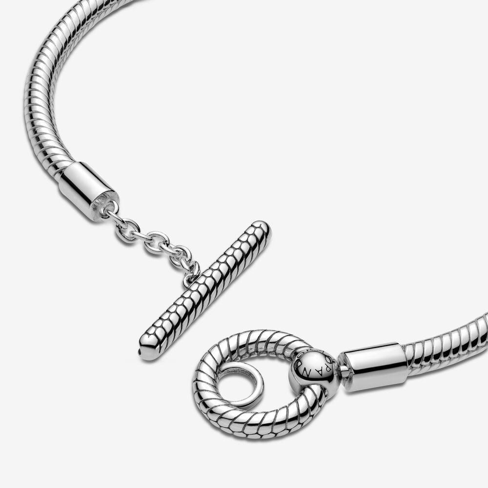 Pandora 599082C00-19 Moments T-Bar Snake Chain Bracelet - Watch Home™