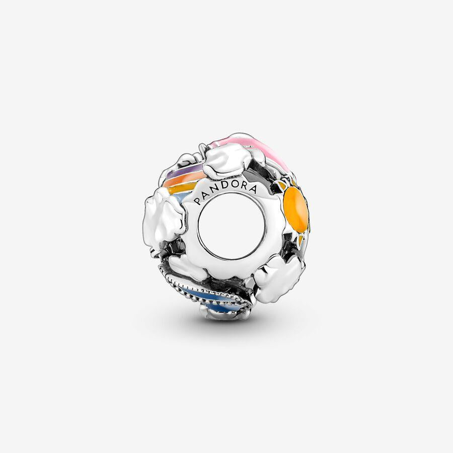 Pandora Fly Away Rainbow Sky & Travel Charm