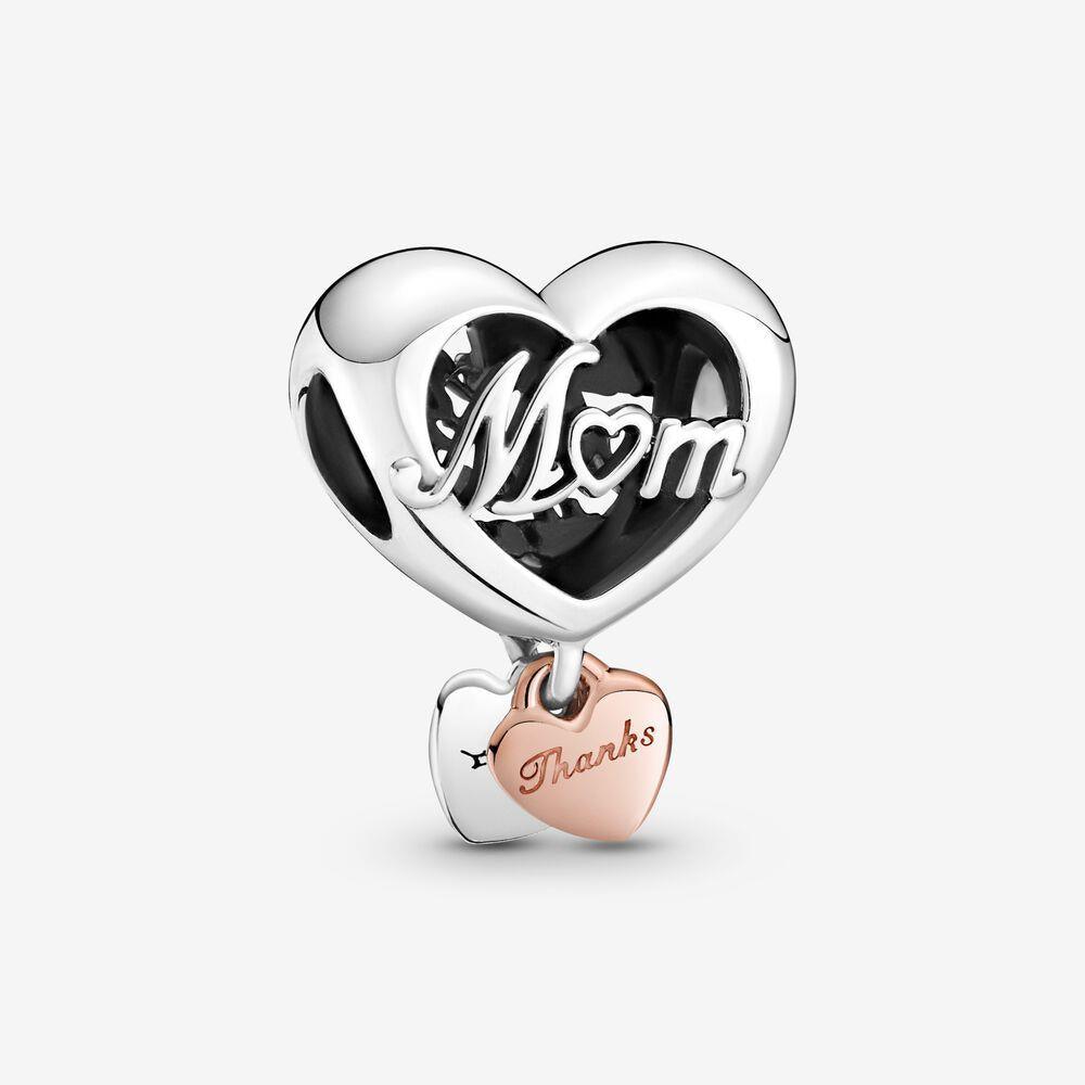 Pandora 789372C00 Thank You Mom Heart Charm - Watch Home™