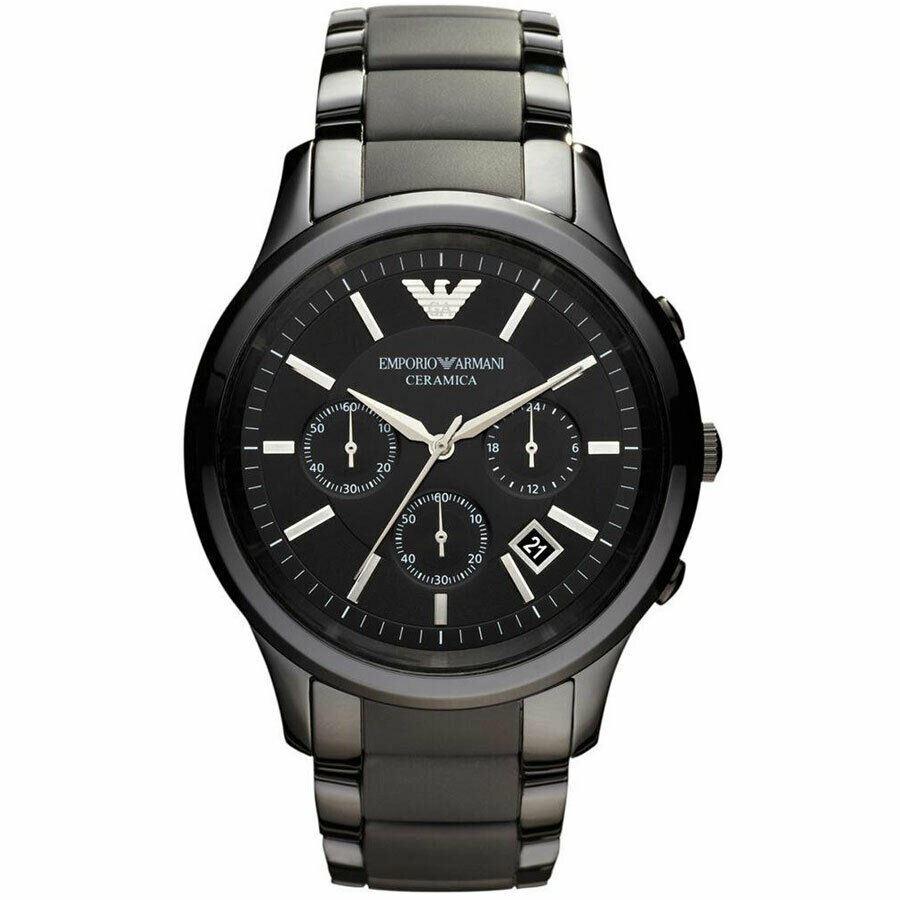 Emporio Armani Ceramica Men's Watch AR1452 Ceramic Bracelet - Watch Home™