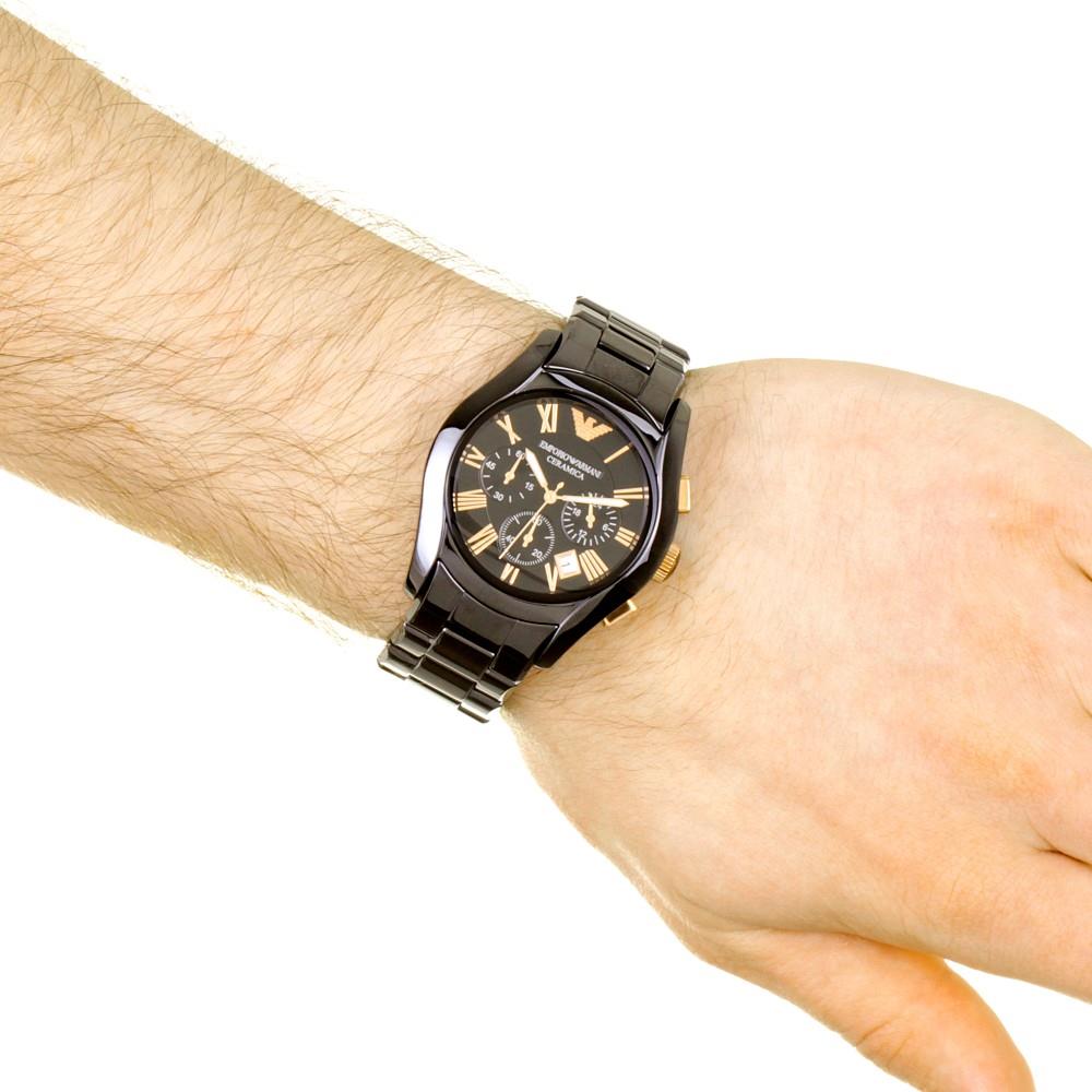 Emporio Armani AR1410 Classic Black Ceramic Chronograph Men's Watch