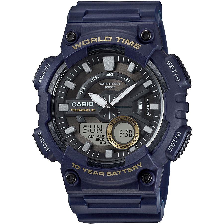 Casio AEQ-110W-2AVDF Analog-Digital Quartz Men's Watch