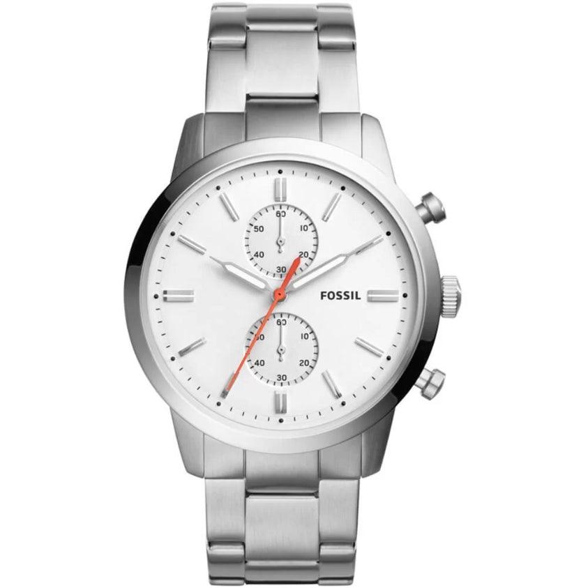 Fossil FS5346 Analog Stainless Steel White Dial Men's Watch - Watch Home™