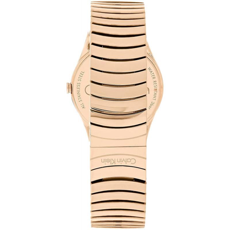 Calvin Klein K8A23646 Whirl Quartz Silver Dial Rose Gold-tone Women's Watch - Watch Home™