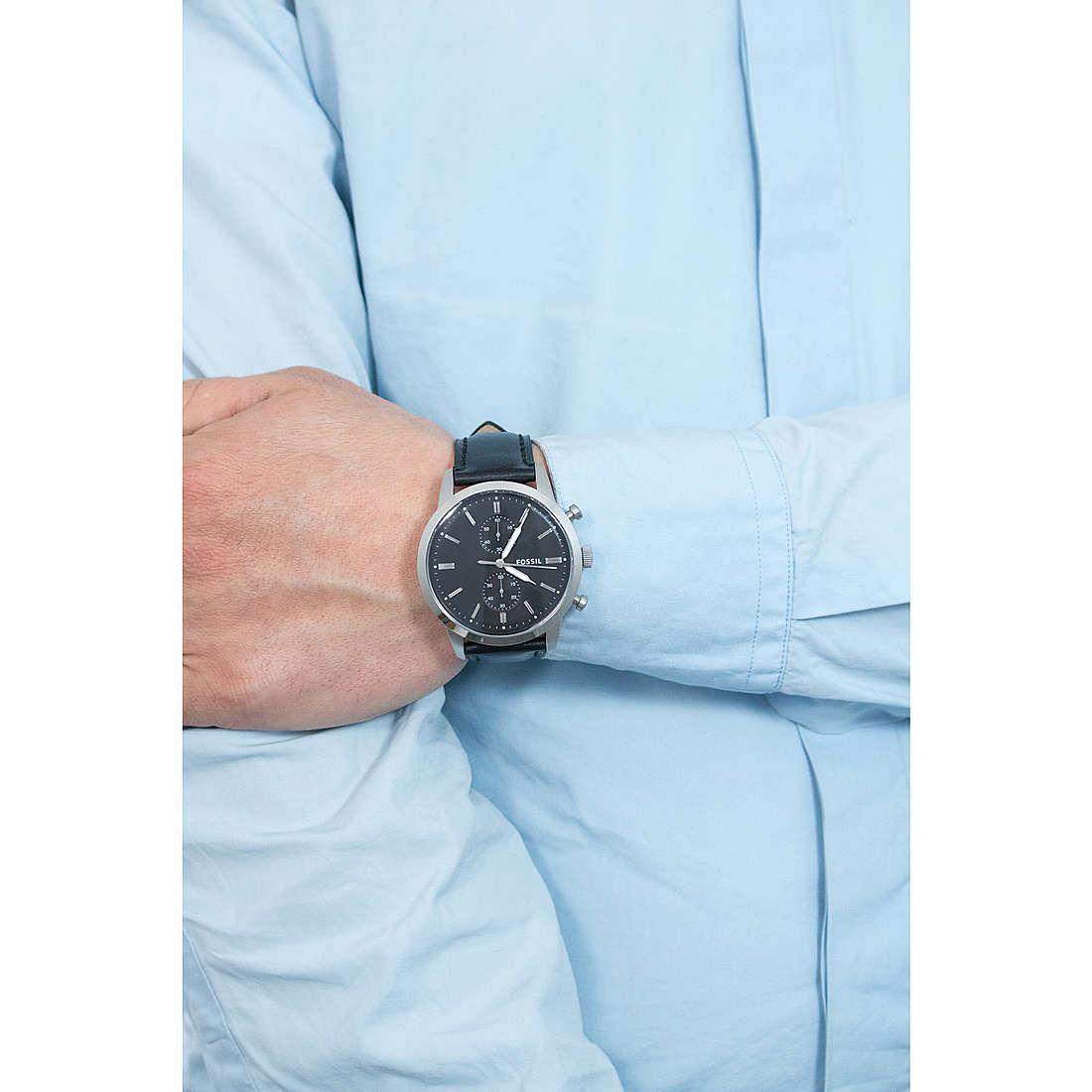 Fossil FS5396 44mm Townsman Leather Mens Watch