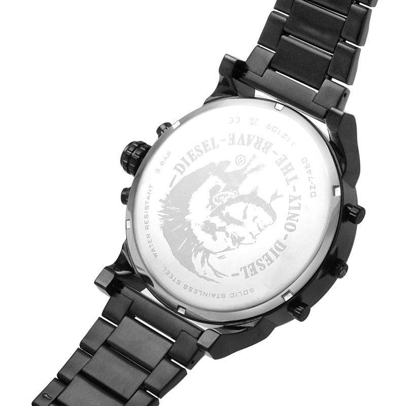Diesel DZ7460 Mr. Daddy 2.0 Two-Hand Black-Tone Stainless Steel Watch